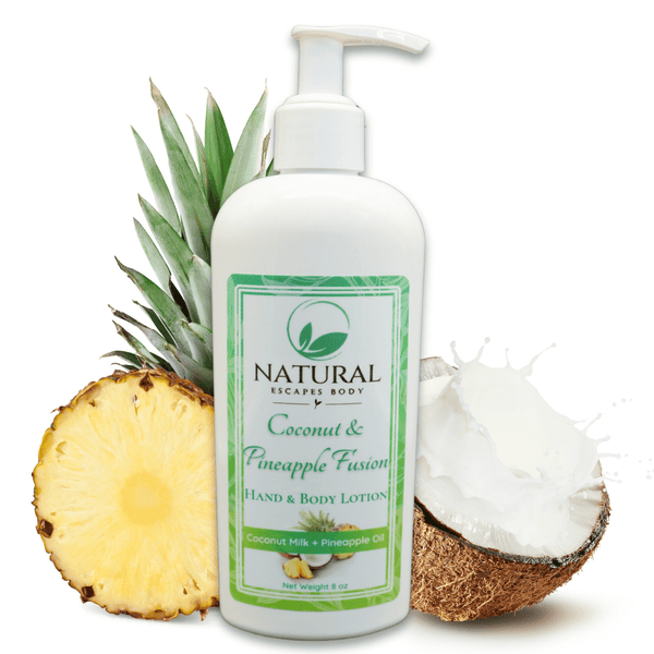 Coconut & Pineapple Fusion Hand & Body Lotion | Coconut Milk + Pineapple Oil | Repairing Moisture for Dry Skin