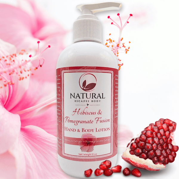 Hibiscus & Pomegranate Fusion Hand & Body Lotion | Natural Body Lotion for Dry Skin