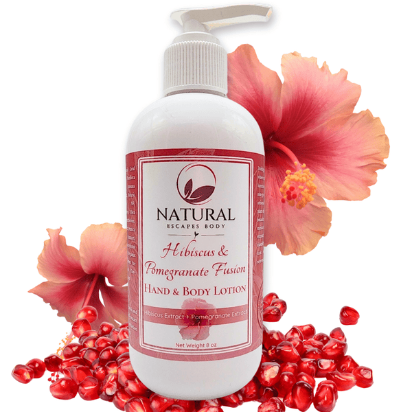 Hibiscus & Pomegranate Fusion Hand & Body Lotion | Natural Body Lotion for Dry Skin