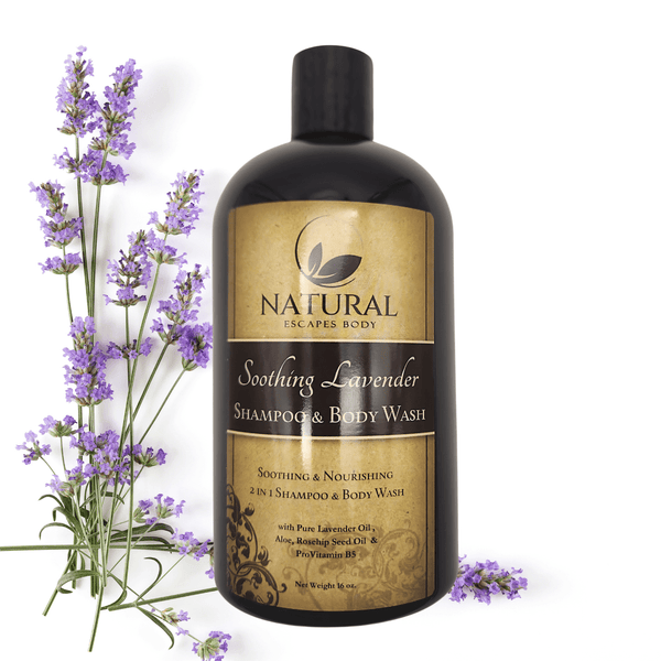 Soothing Lavender Two in One Shampoo and body wash Sulfate Free shampoo and body wash for sensitive skin, dry skin